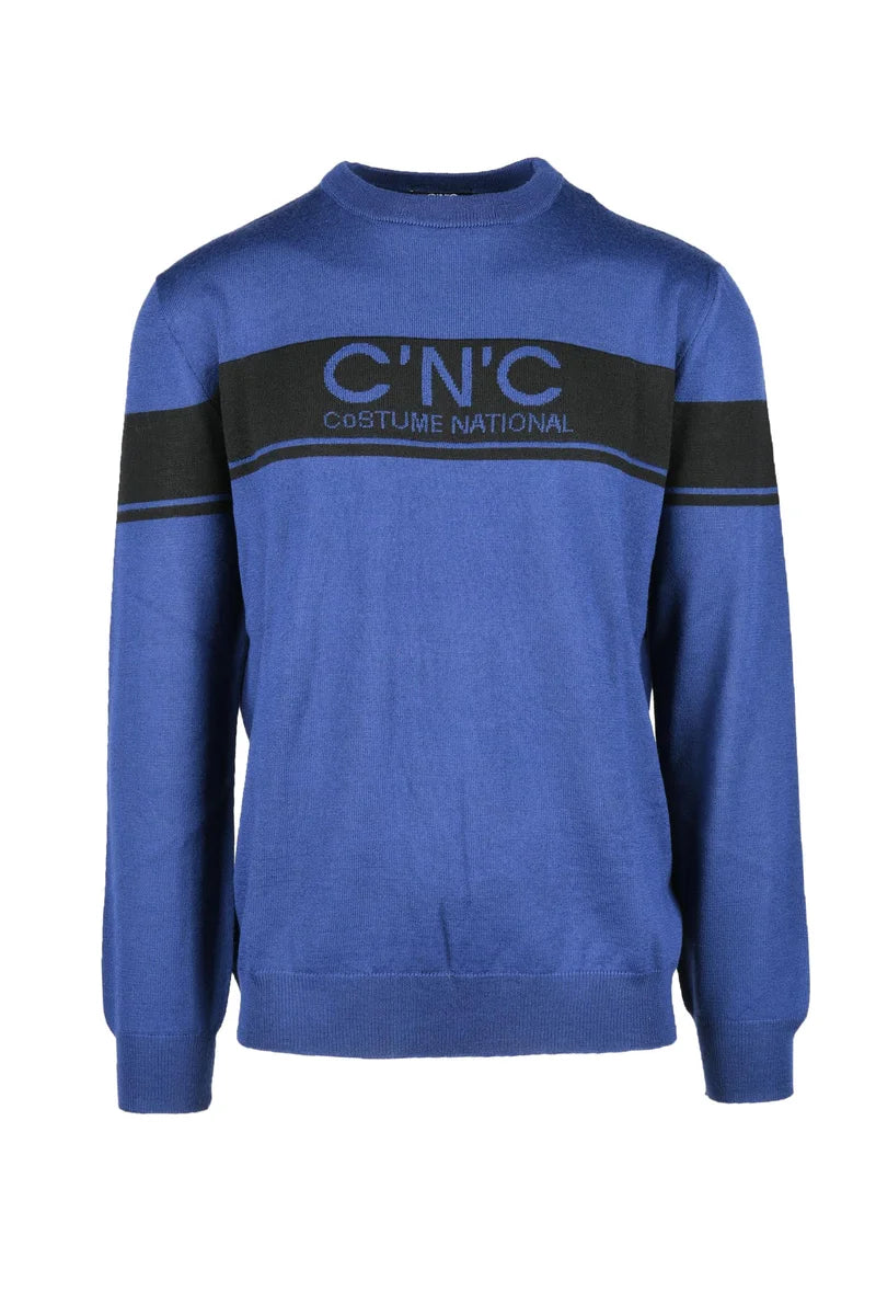 C N C Costume National Maglione Lana Misto - Blu