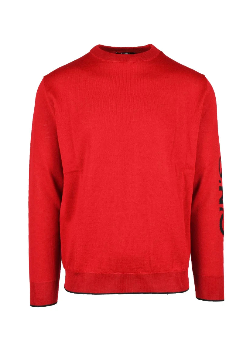 C N C Costume National Maglione Lana Acrilico - Rosso