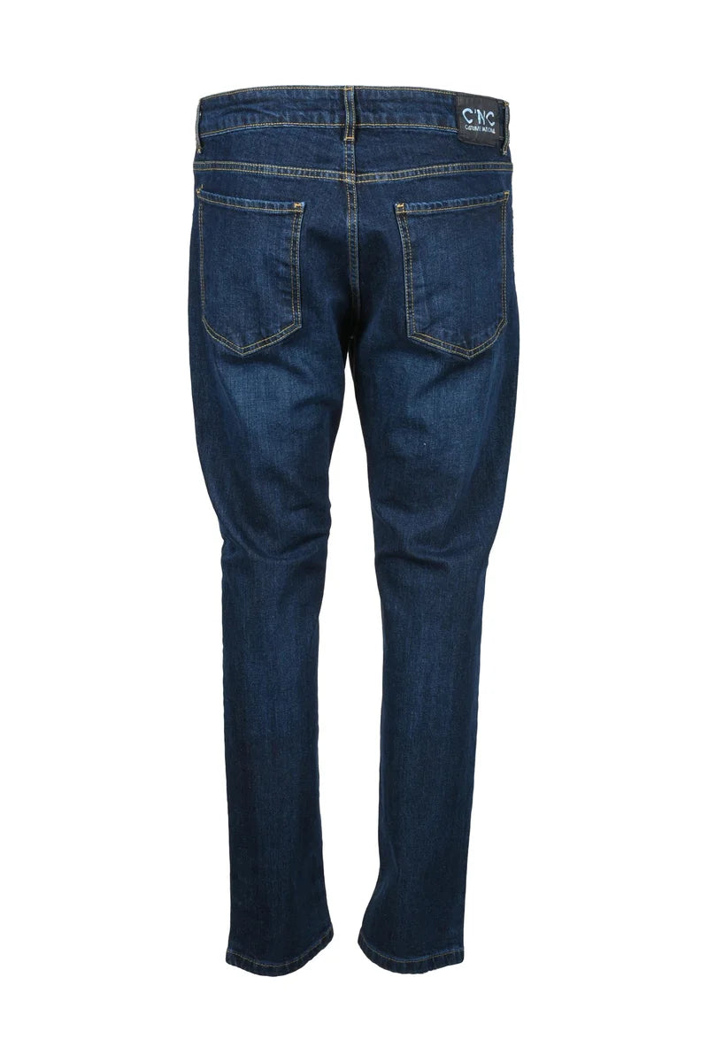 C N C Costume National Jeans Cotone Stretch - Blu