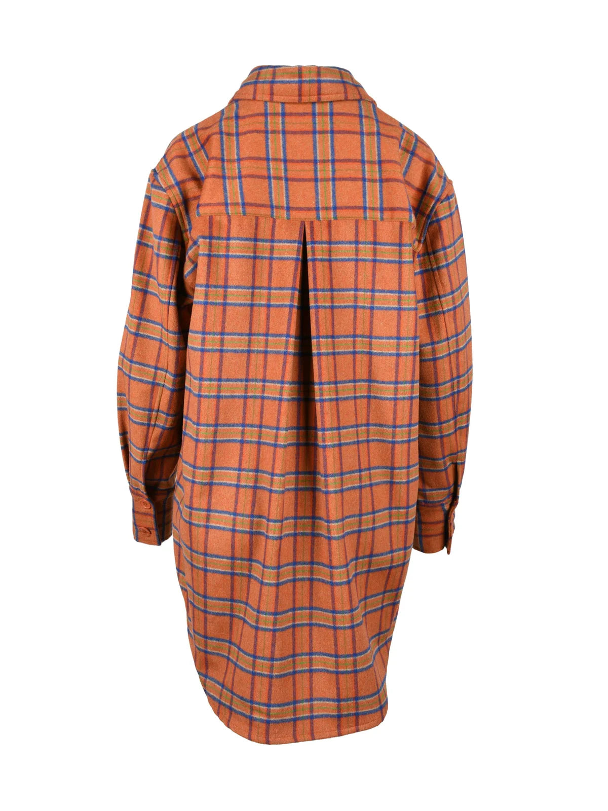 Weili Zheng Camicia Lana/Poliestere Blu/Arancio