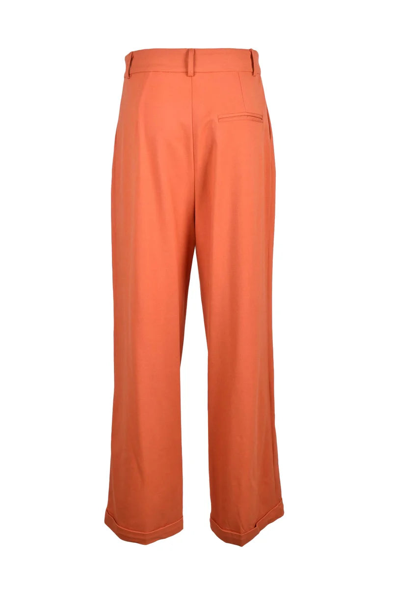 Weili Zheng Pantalone Viscosa/Lana - Arancione