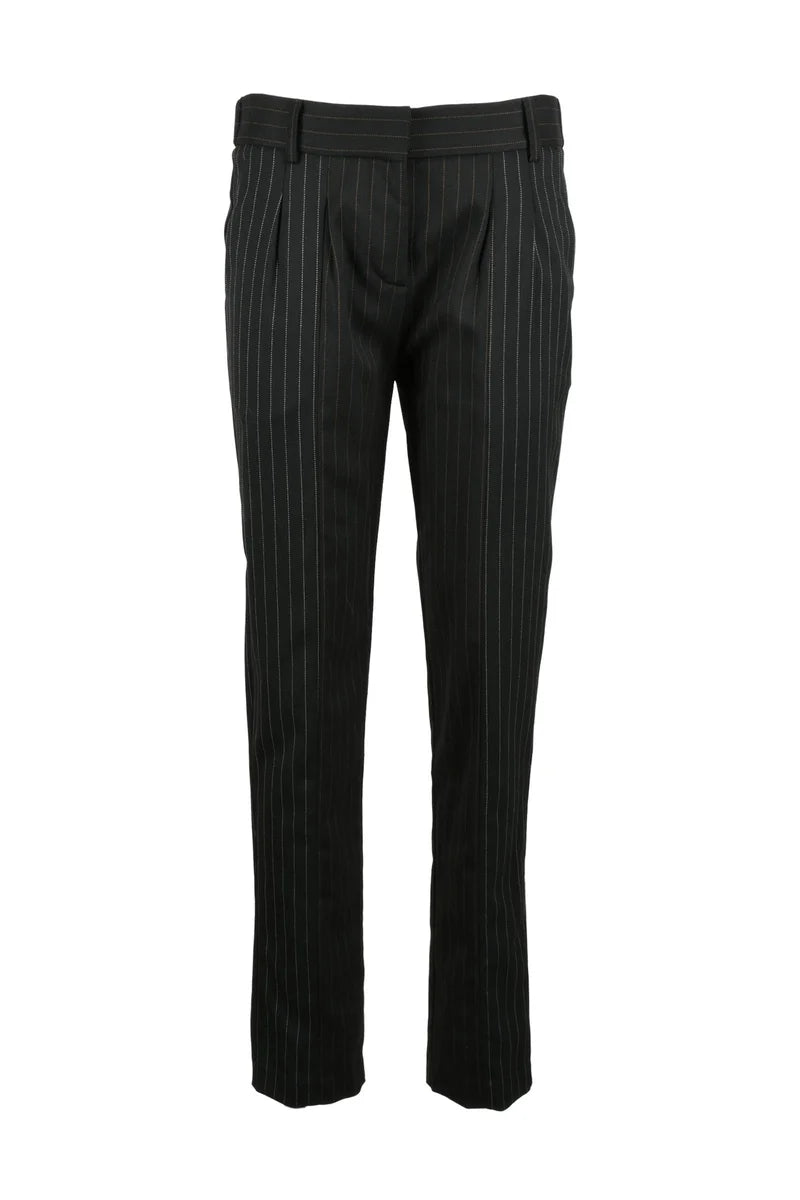Collection Privee? Pantaloni Stretch - Black/Brown