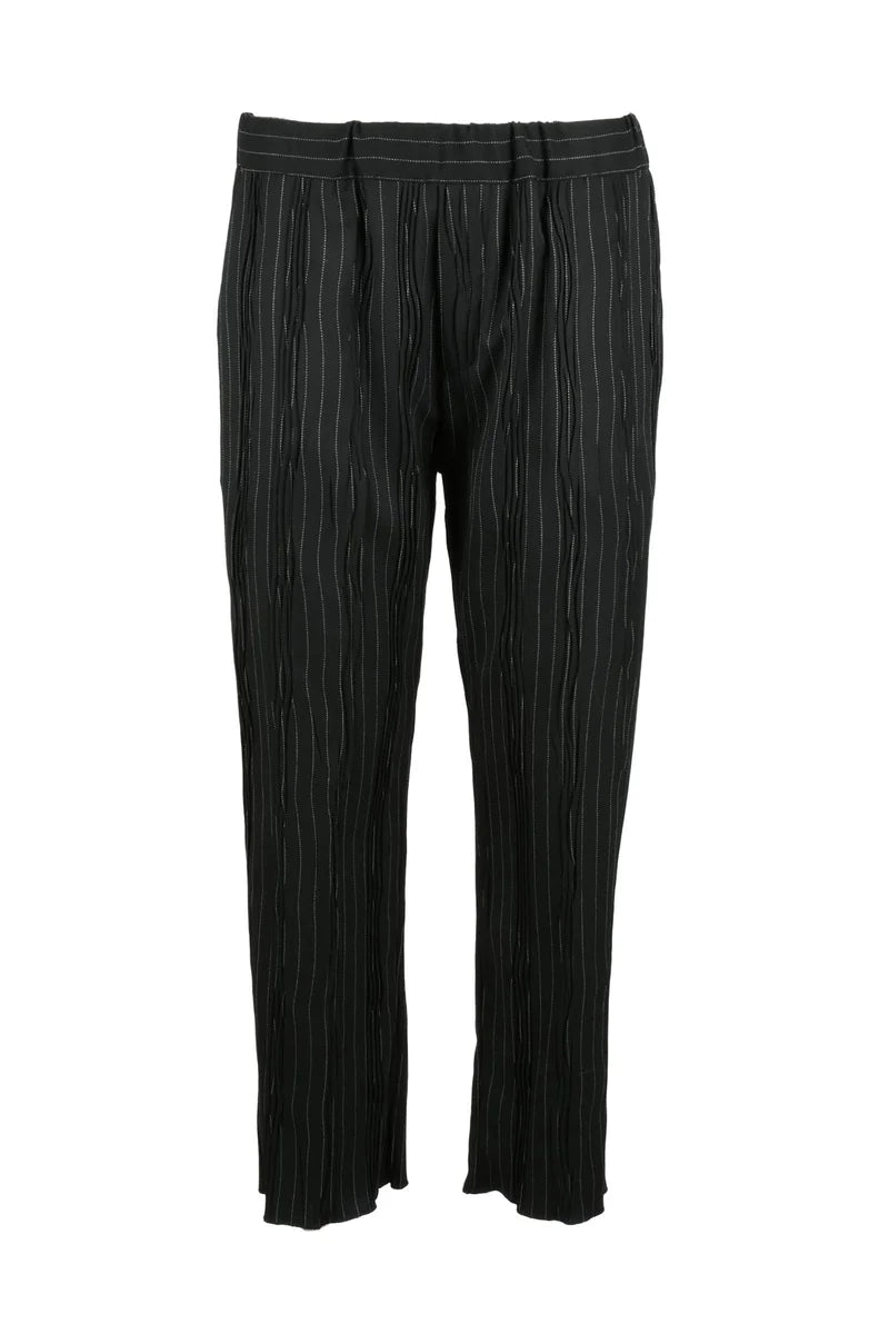 Collection Privee? Pantaloni Comfort Fit - Nero/Bianco
