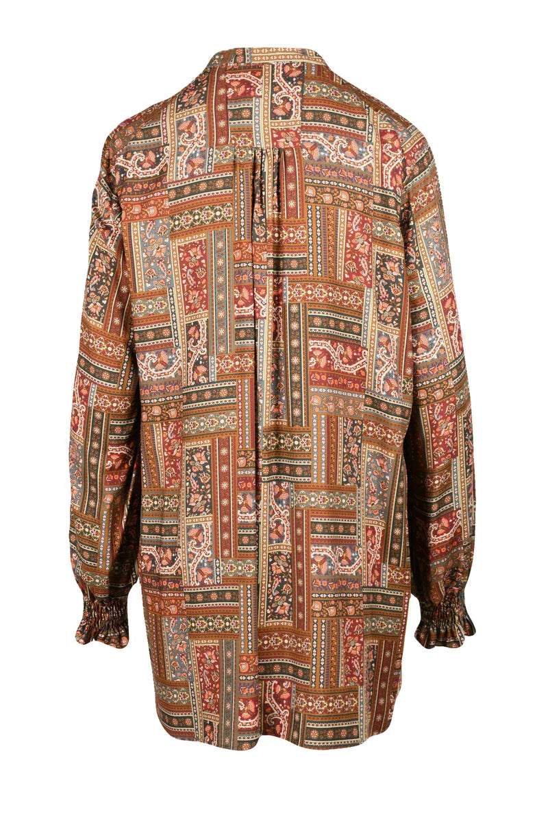 Trame Auree Camicia Viscosa - Rosso