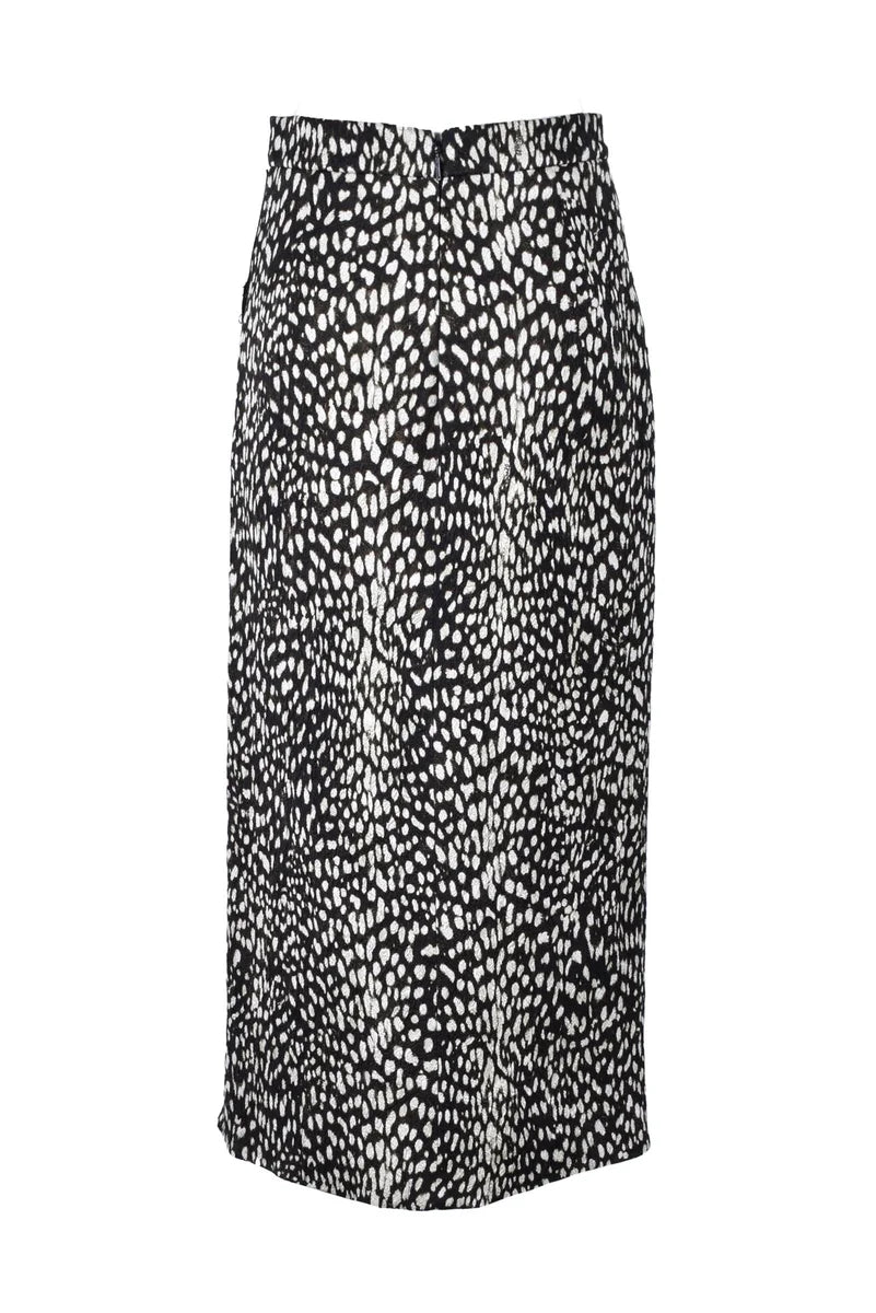 Roberto Cavalli Gonna Lunga - Nero/Bianco