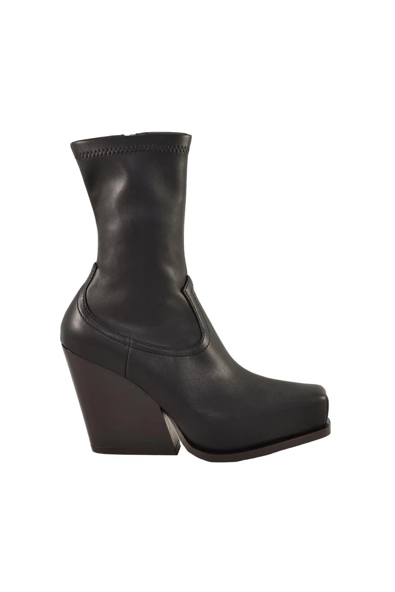 Stella McCartney Stivaletto Pelle - Nero