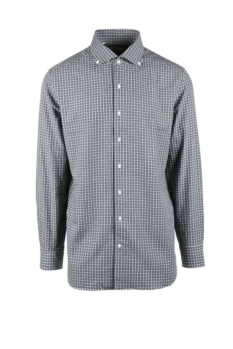 Emanuele Maffeis Camicia Cotone - Bianco/Blu