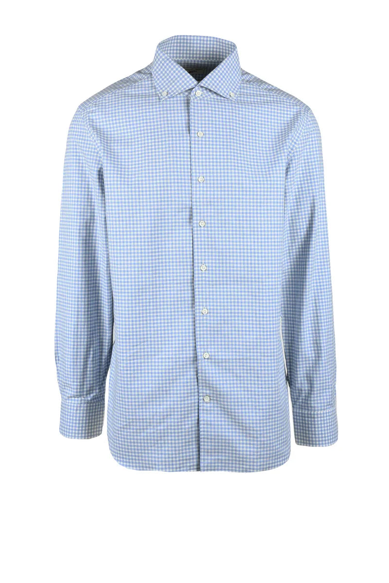 Emanuele Maffeis Camicia Cotone - Bianco/Celeste