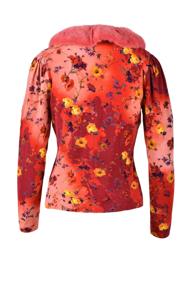 Salvatore Piccione Blumarine Cardigan Viscosa Poliestere - Rosso