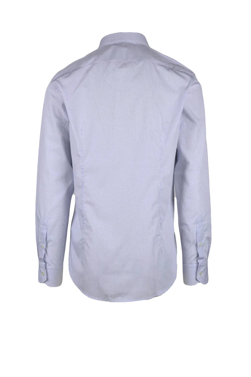 Himon S Camicia Cotone - Bianco/Blu