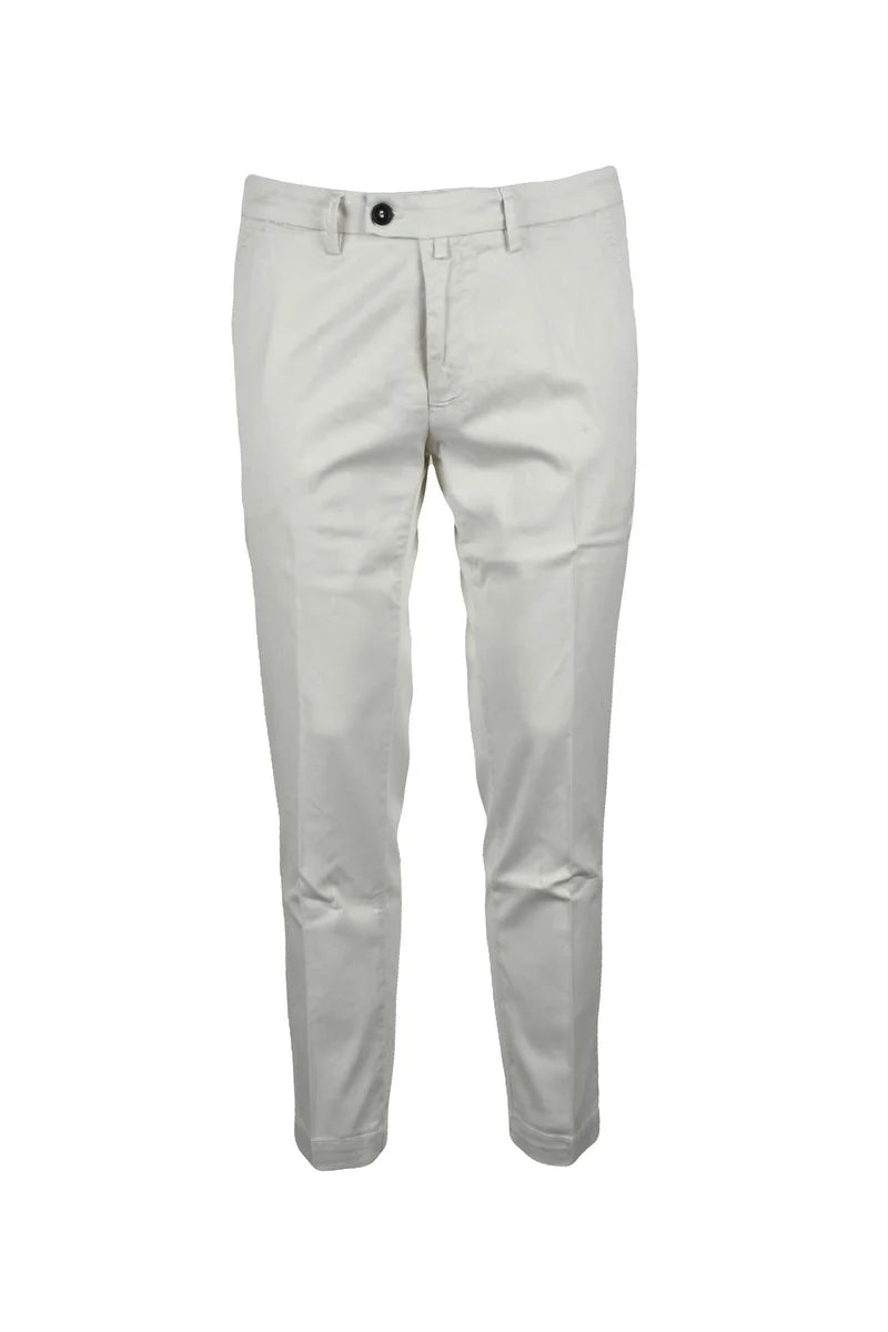Bro Ship Pantaloni Beige Tencel Stretch