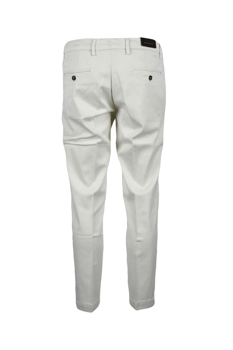 Bro Ship Pantaloni Beige Tencel Stretch