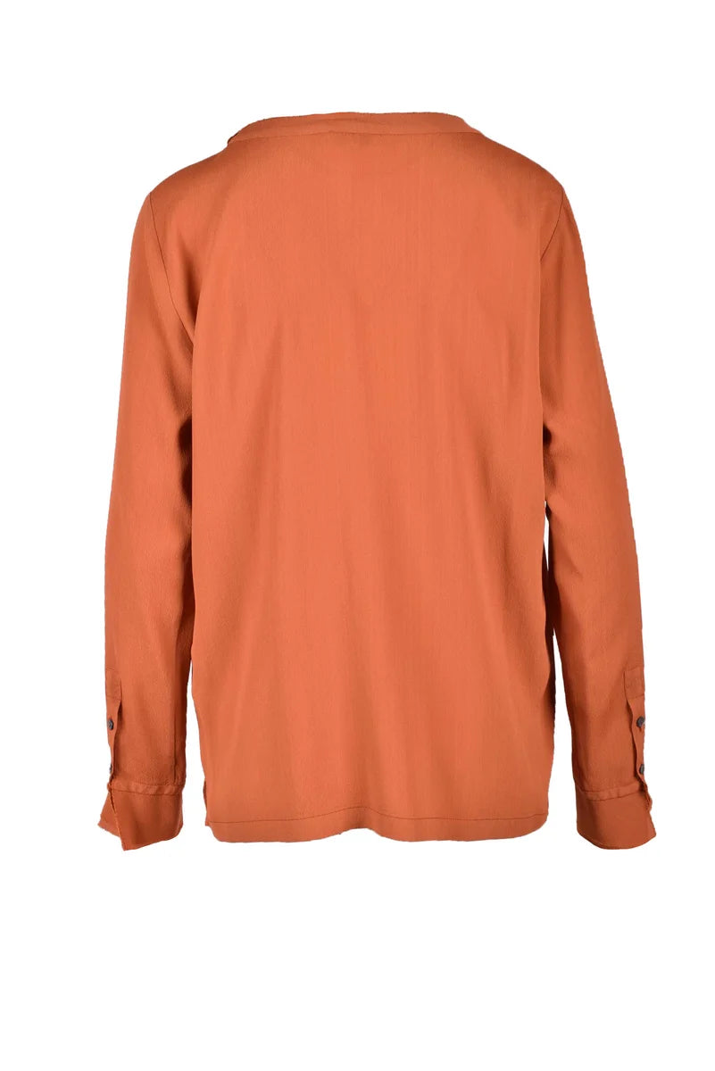 Her Shirt Blusa Viscosa/Seta - Arancione
