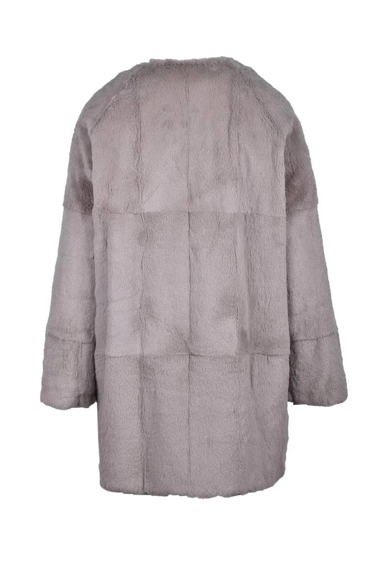 Manzoni 24 Cappotto in Pelle - Grigio