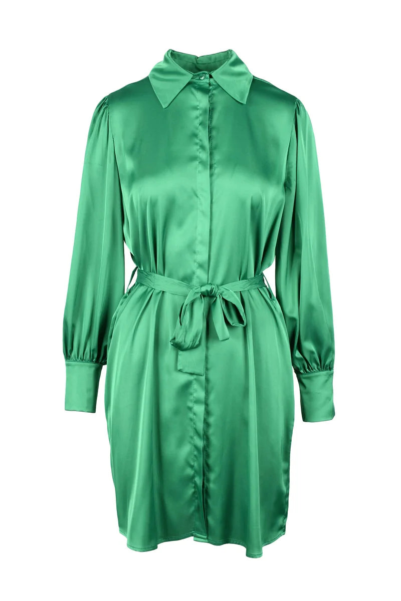 Think Abito Donna Poliestere - Verde