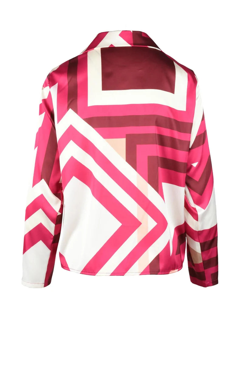 Think Camicia Poliestere - Fucsia