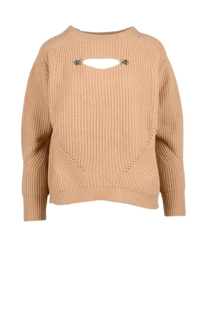 Anna Molinari Maglione Lana e Cashmere - Beige