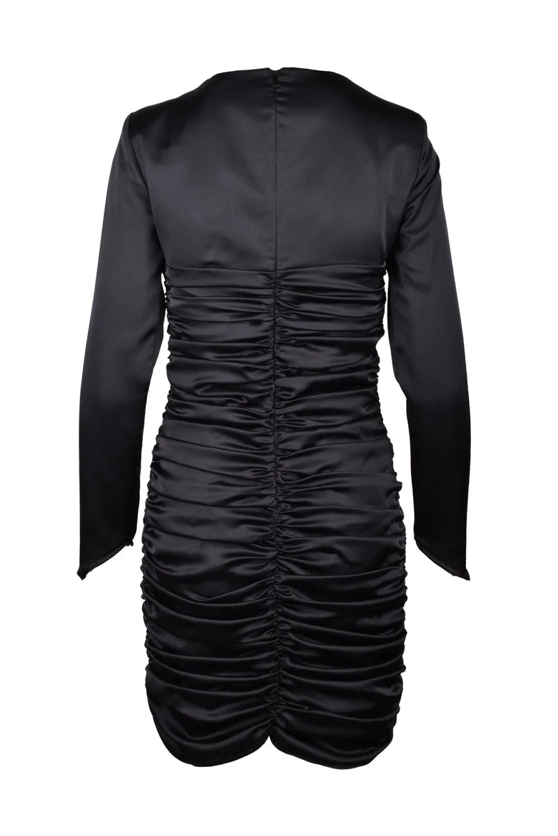 Nineminutes Abito Poliestere ed Elastan - Nero