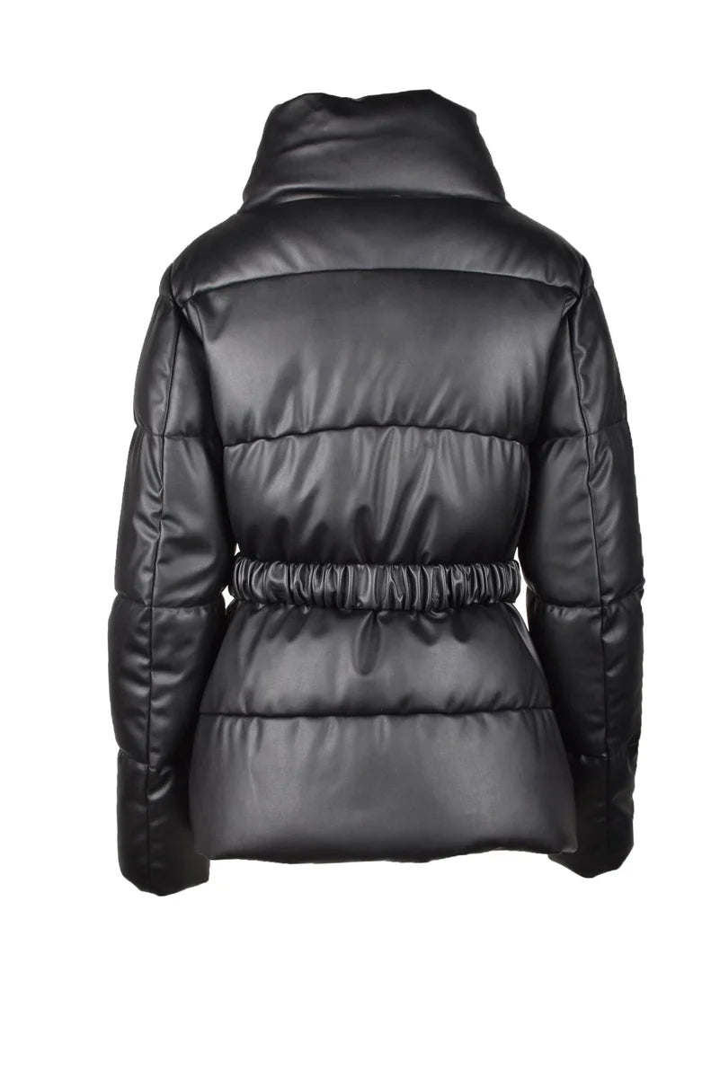 Annie Paris Piumino Ecopelle - Nero