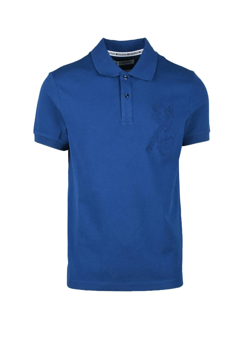 Bikkembergs Stretch Cotton Polo Shirt - Blue
