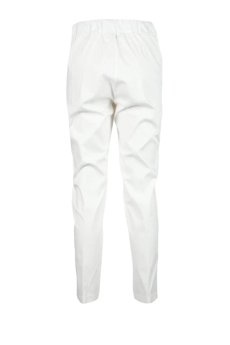Caractere Pantalone Cotone Poliammide Stretch - Bianco