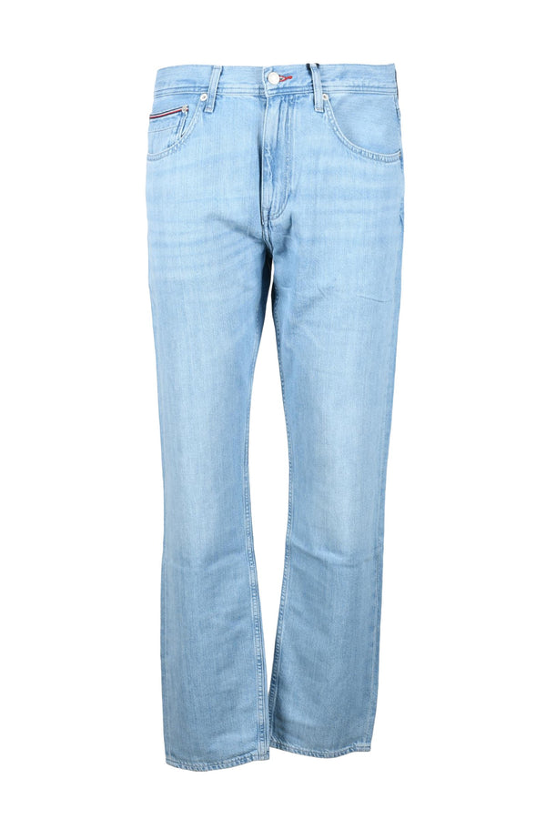Tommy Hilfiger - Mercer Regular Fit Jeans Uomo in Cotone e Lino