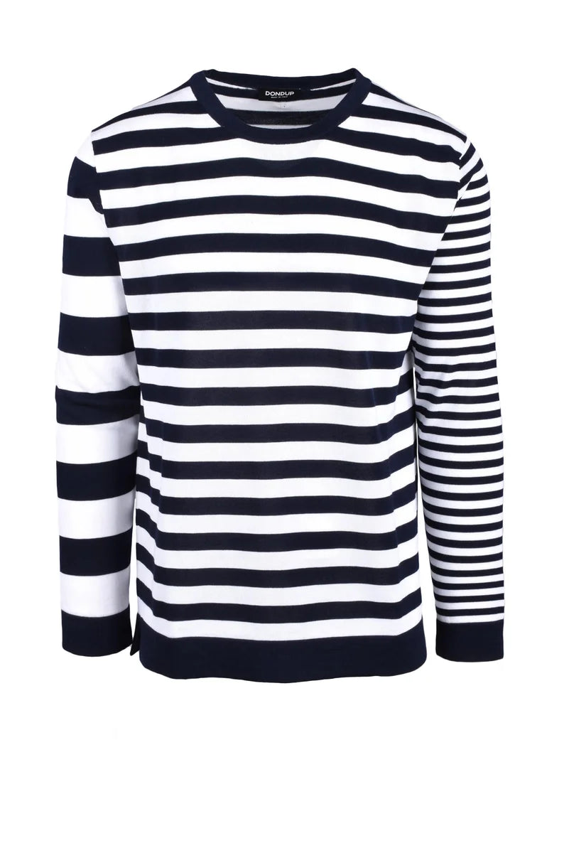 Dondup Maglione Uomo Bianco/Blu