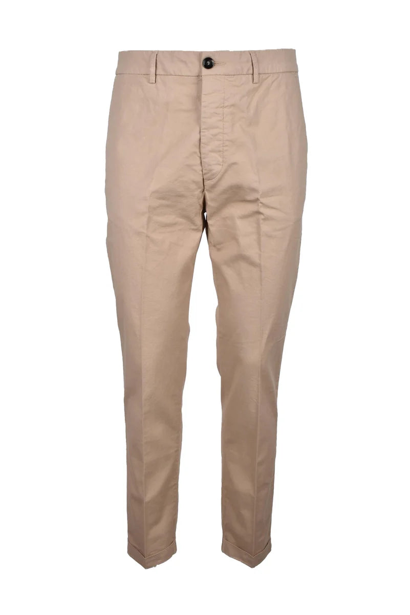 True NY Pantaloni Cotone Stretch - Beige
