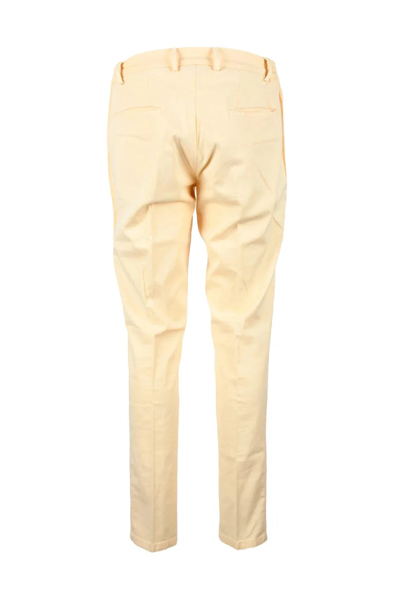 Fradi Pantaloni Cotone Lyocell Stretch - Giallo