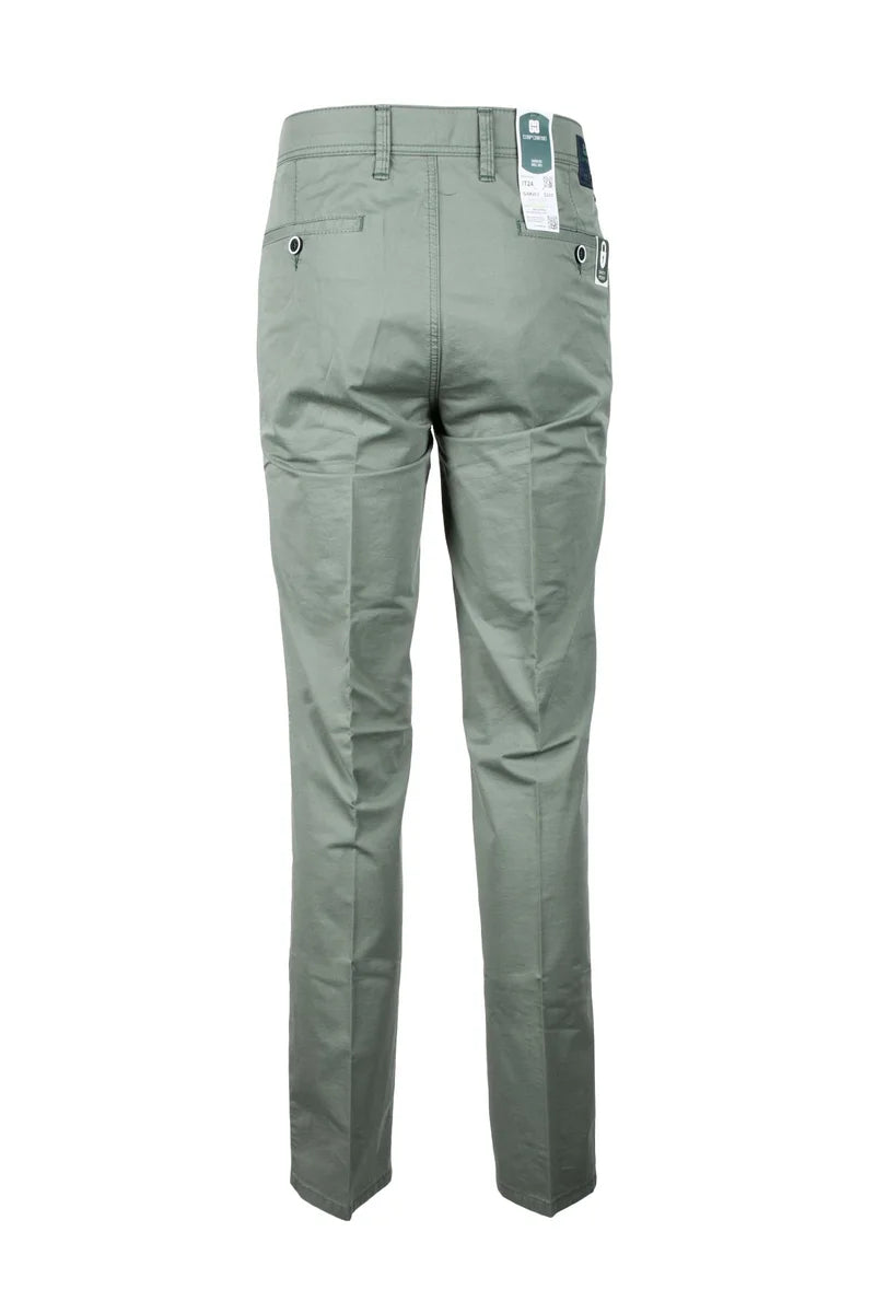 Club Of Comfort Pantalone Chino - Verde