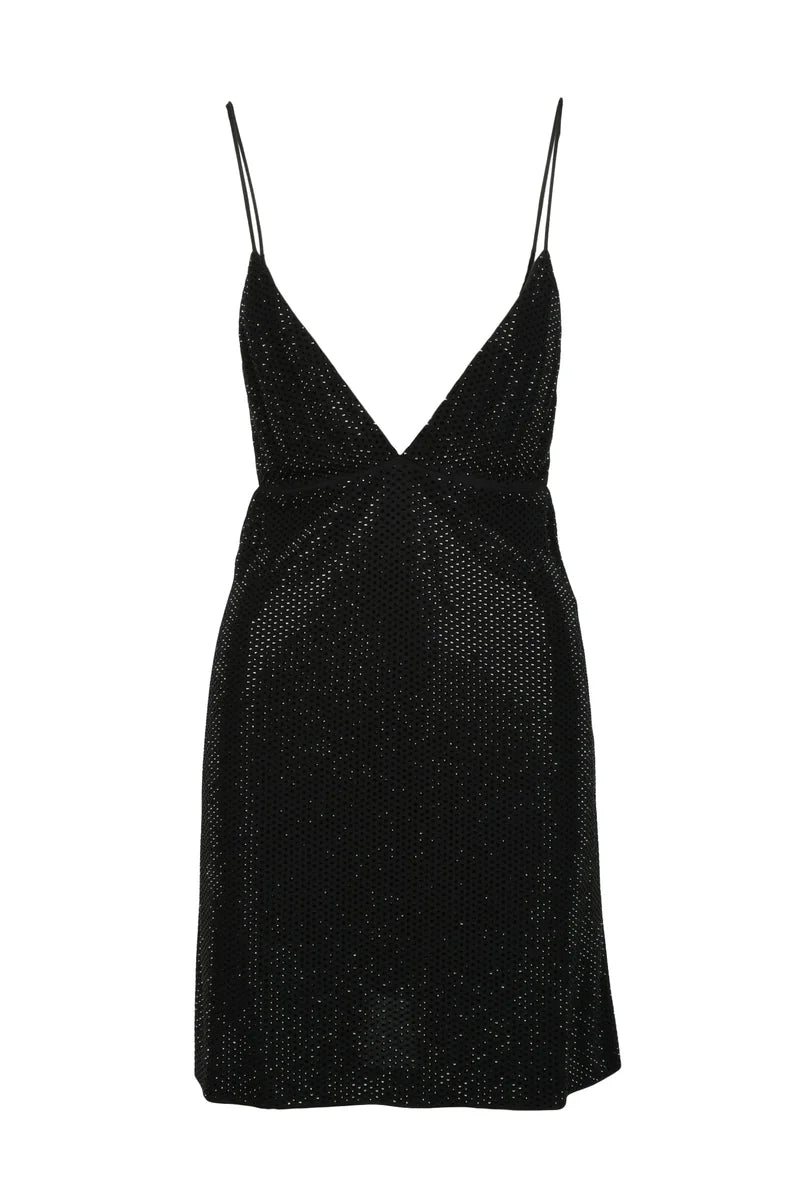 Dsquared2 Abito Paillettes Zip - Nero