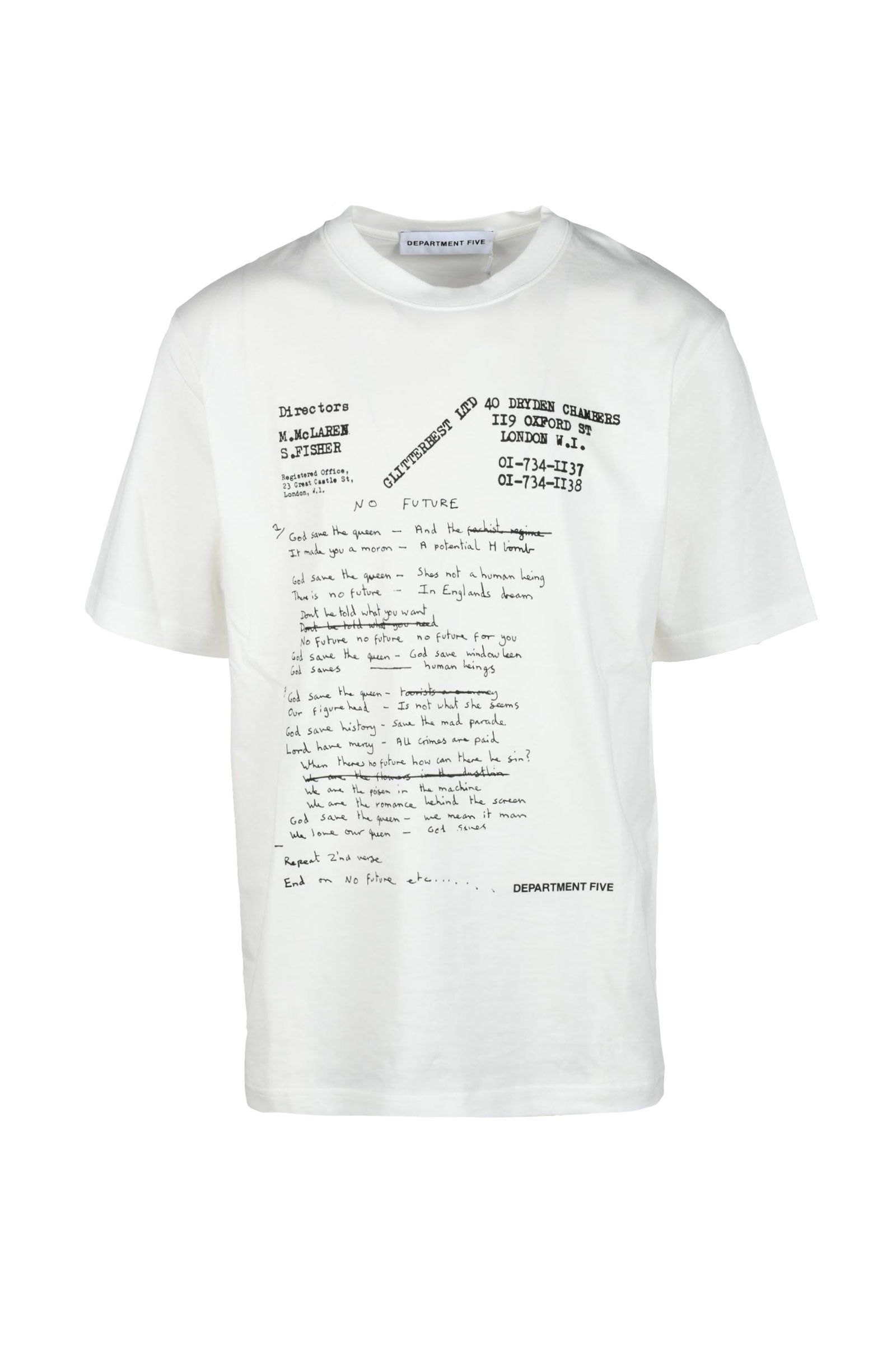 DEPARTMENT 5 t-shirt