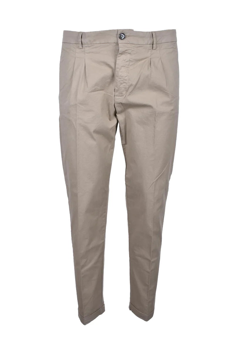 True Nyc® Pantaloni Cotone Stretch - Bianco