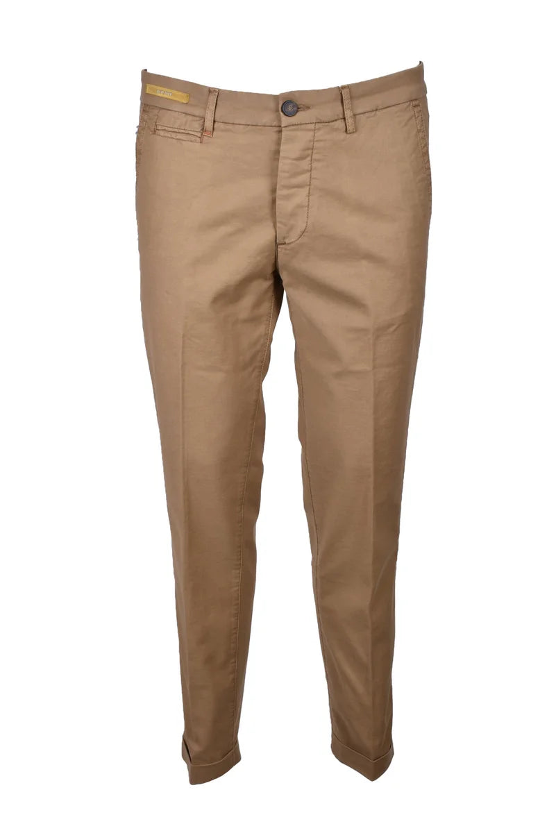 Re-hash Pantaloni Cotone Stretch - Beige