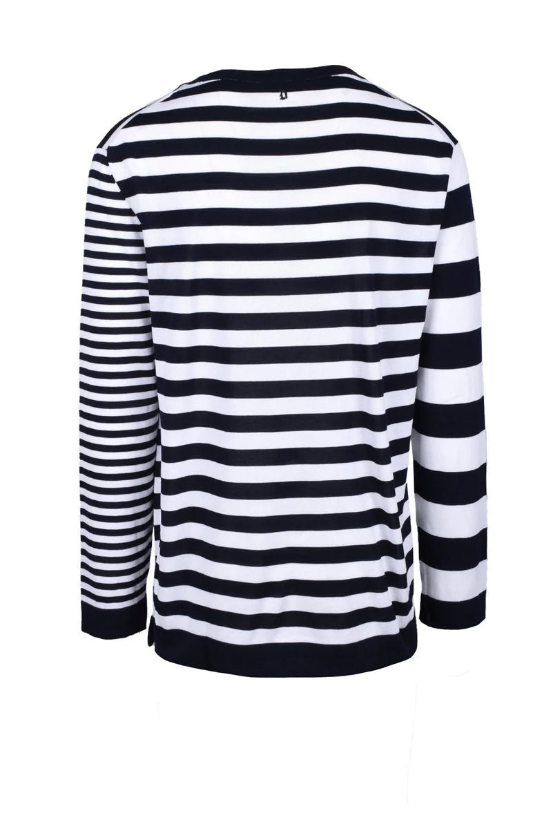 Dondup Maglione Cotone - Bianco/Blu