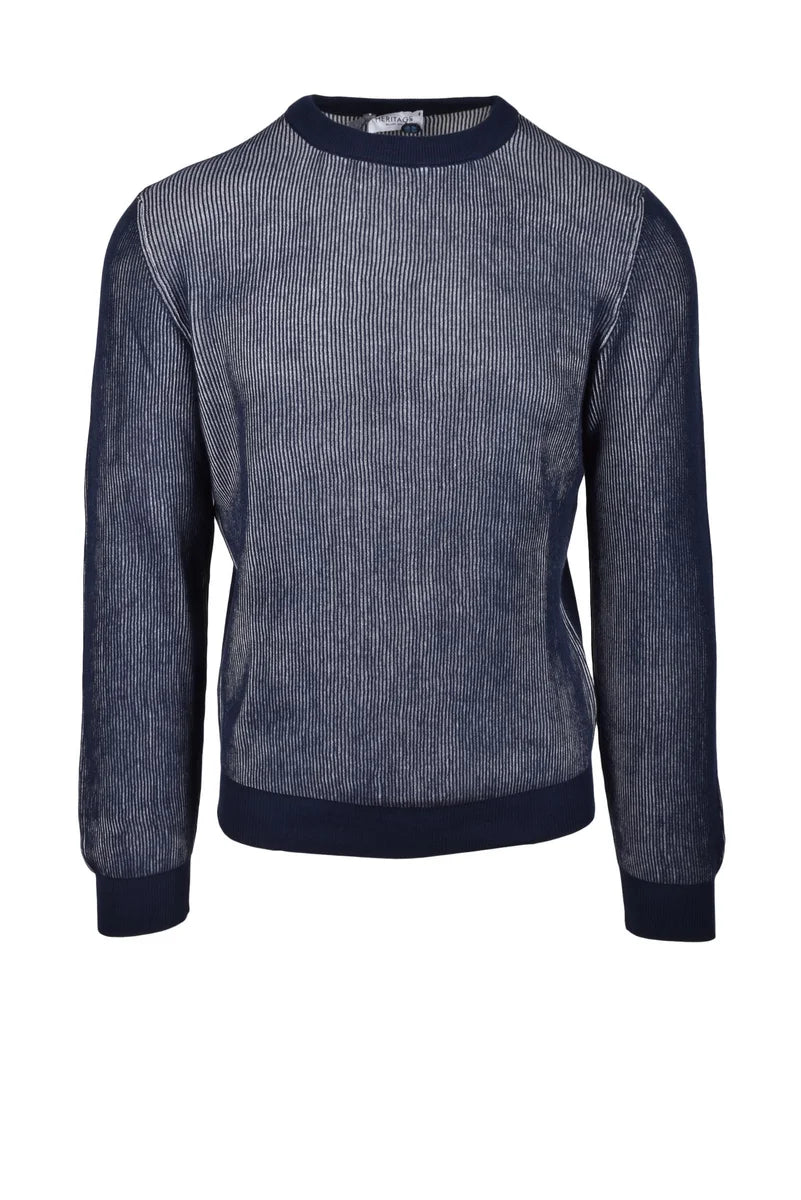 Heritage Maglia Cotone - Blu