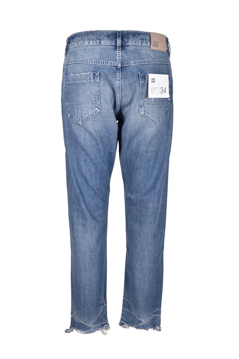 Two Men Jeans Cotone - Blu