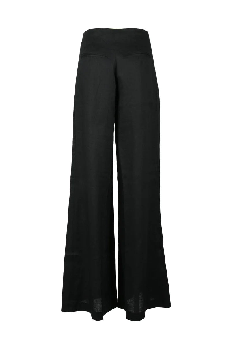 Nineminutes Pantaloni Lino - Nero