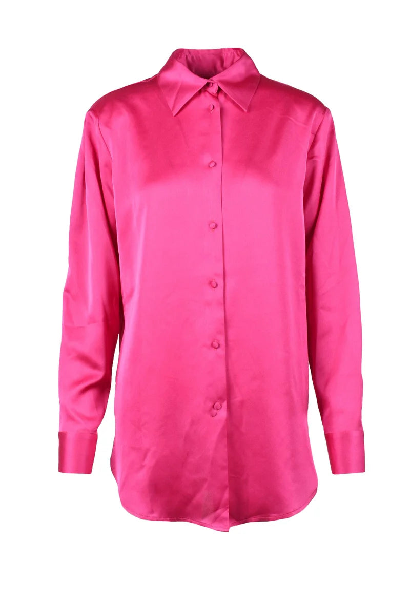 Nineminutes Camicia Stretch - Fucsia