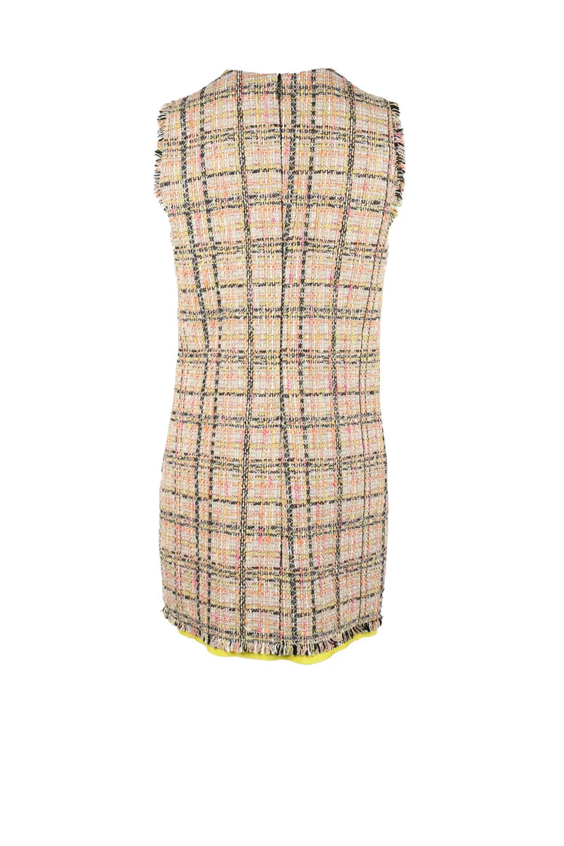 MSGM Abito Bouclé Donna - Beige