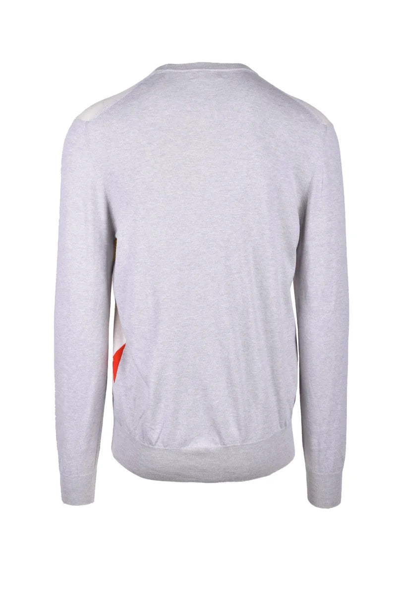 Ballantyne Cotton and Cashmere Jumper - Beige/Yellow
