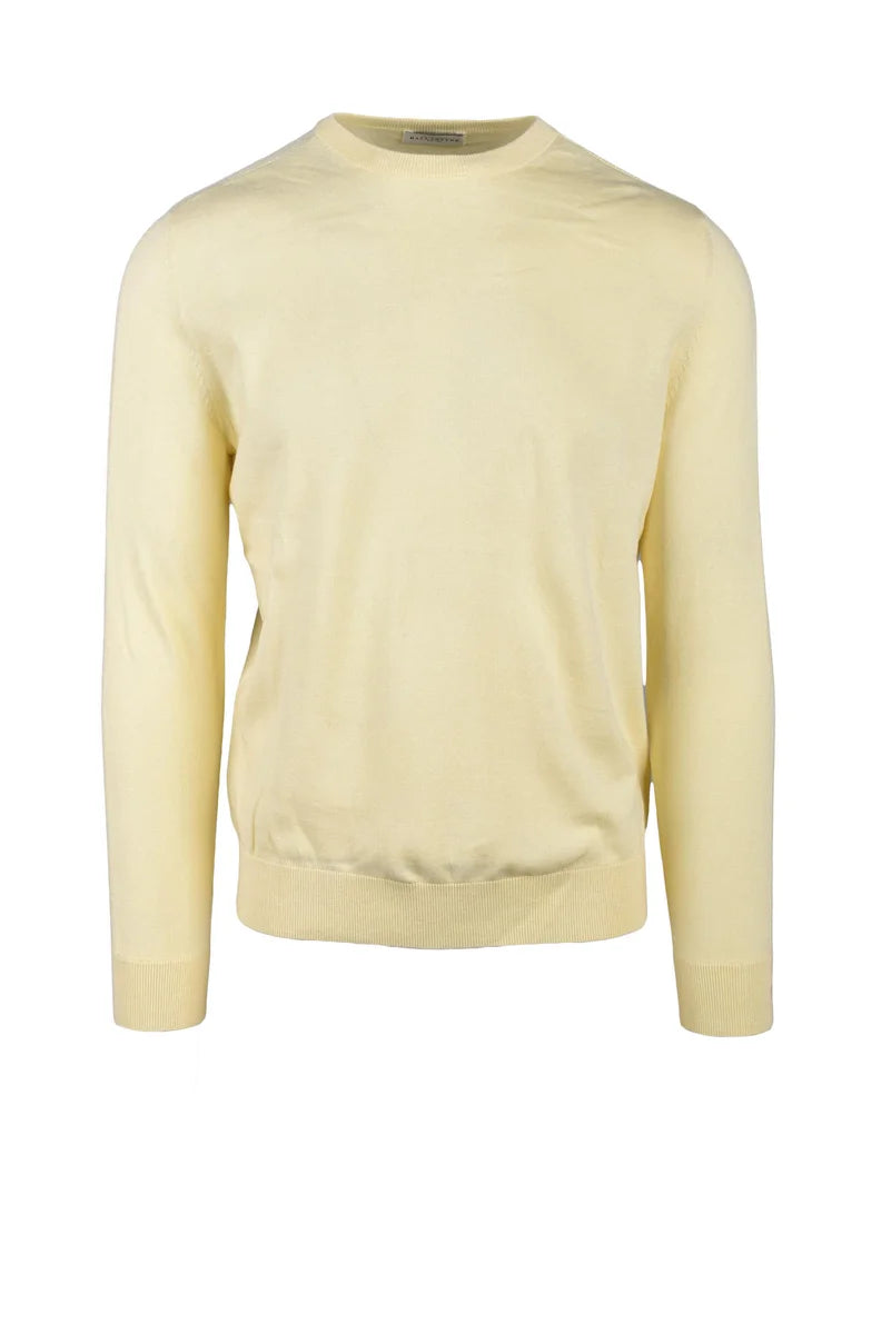 Ballantyne Maglione Cotone e Cashmere - Giallo