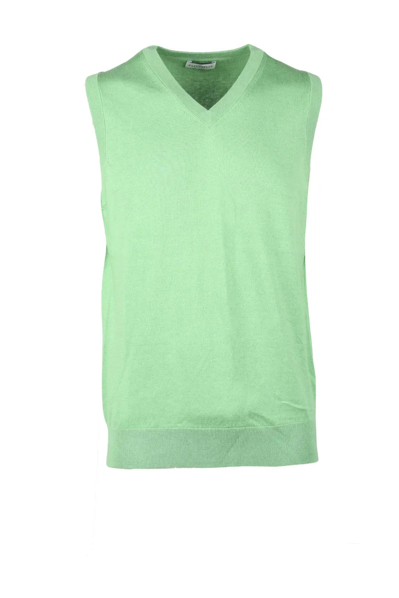 Ballantyne Gilet Maglia Cotone e Cashmere - Verde