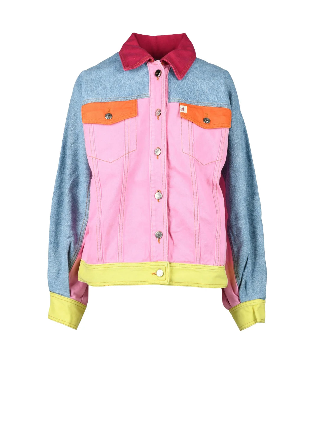 Semicouture Giubbotto Patchwork - Multicolore