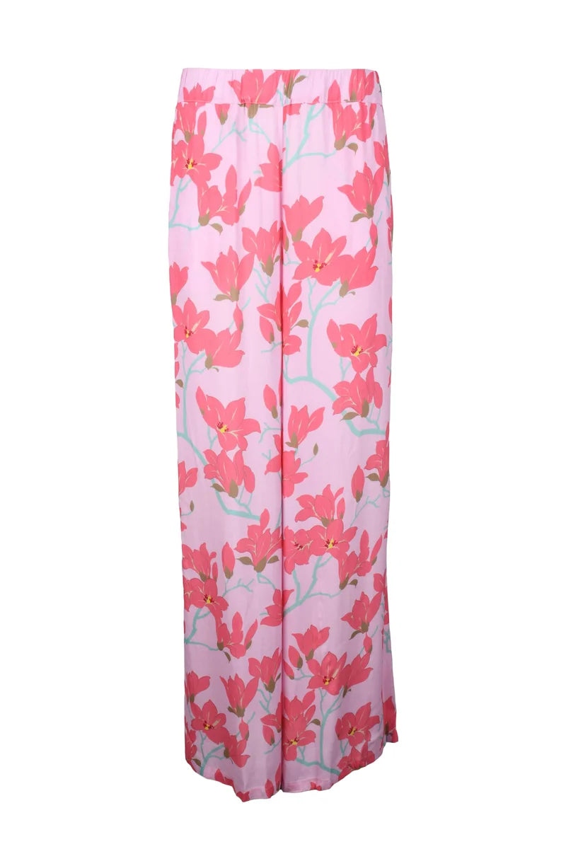 Semicouture Pantalone Chiffon - Rosa