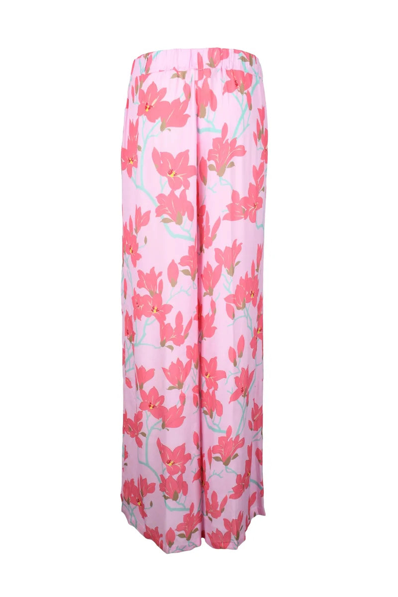 Semicouture Pantalone Chiffon - Rosa