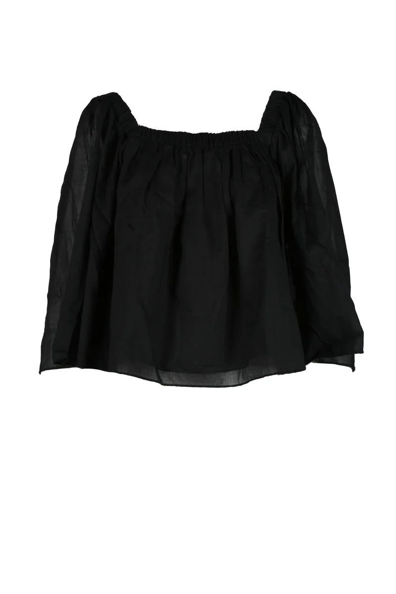 La Fabrique Black Cotton Blouse