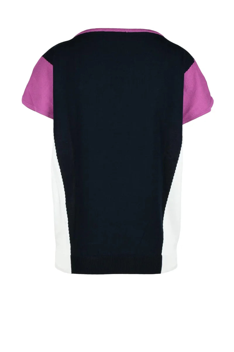 Vertige Maglia Cotone Blu Notte