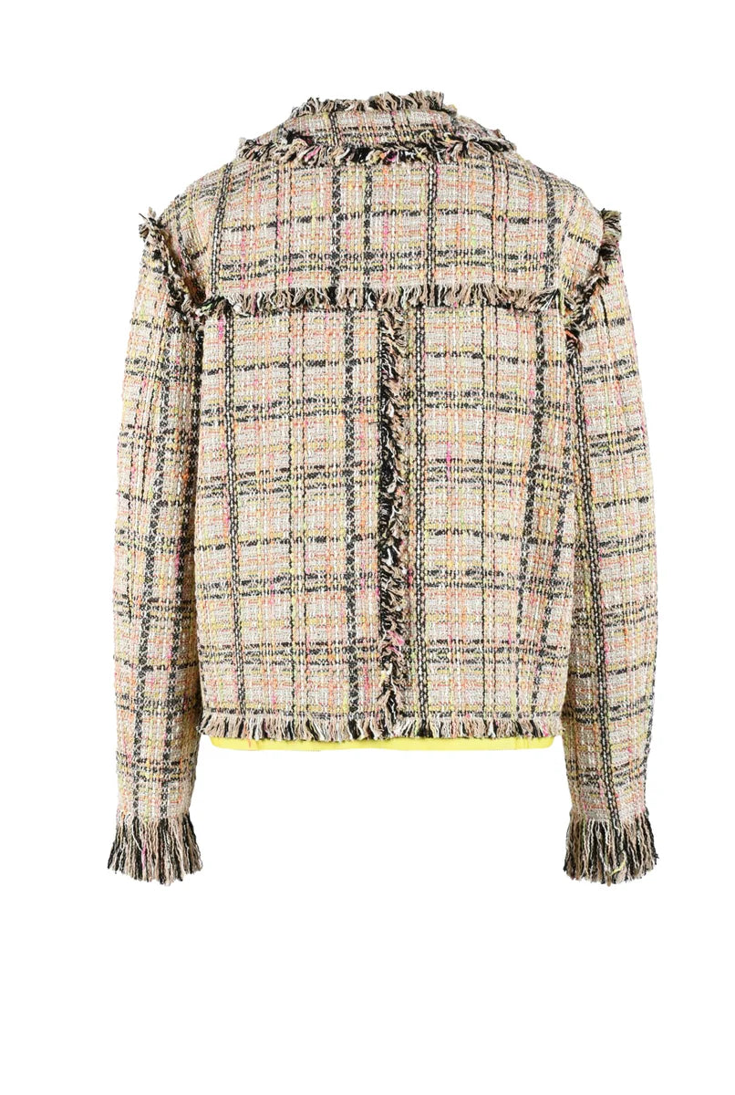 MSGM Giacca Misto Materiali - Beige