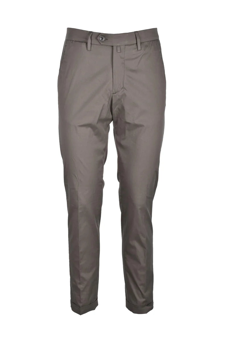 Bsettecento Pantalone Cotone Poliammide Verde